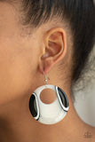 Paparazzi Earring - HAUTE Topic - White