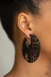 Paparazzi Earring - Hit Or HISS - Black