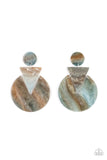 Paparazzi Earring - Head Under WATERCOLORS - Blue