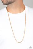 Paparazzi Necklace - The Go-To Guy - Gold