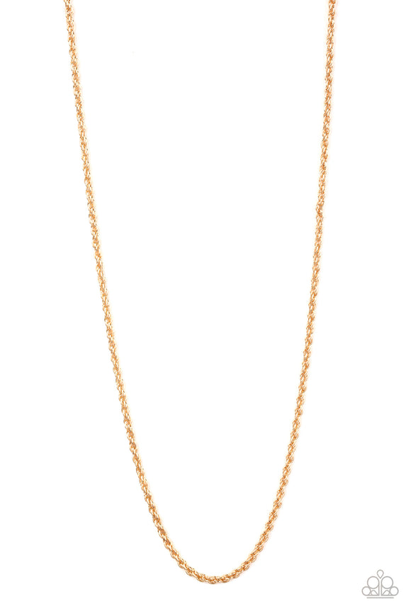 Paparazzi Necklace - The Go-To Guy - Gold