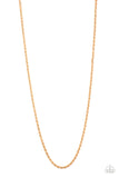 Paparazzi Necklace - The Go-To Guy - Gold