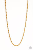 Paparazzi Necklace - Double Dribble - Gold