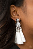 Paparazzi Earring - Taj Mahal Tourist - White