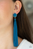 Paparazzi Earring - Tightrope Tassel - Blue