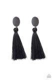Paparazzi Earring - Va Va PLUME - Black