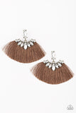 Paparazzi Earring - Formal Flair - Brown