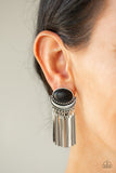 Paparazzi Earring - Monsoon Season - Black