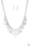 Paparazzi Necklace - HEIR-headed - White