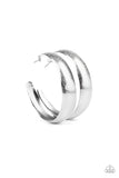 Paparazzi Earring - HOOPS! I Did It Again - Silver