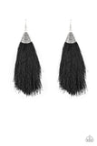 Paparazzi Earring - Tassel Temptress - Black