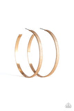 Paparazzi Earring - Retro Rebellion - Gold