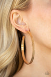 Paparazzi Earring - Retro Rebellion - Gold