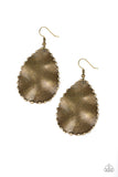 Paparazzi Earring - Trail Ware - Brass
