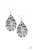 Paparazzi Earring - Hustle and Bustle - Black