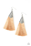 Paparazzi Earring - In Full PLUME - Brown