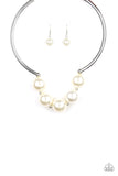 Paparazzi Necklace - Welcome To Wall Street - White