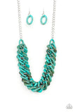 Paparazzi Necklace - Comin In HAUTE - Blue