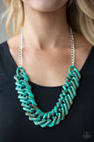 Paparazzi Necklace - Comin In HAUTE - Blue