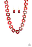 Paparazzi Necklace - Fashionista Fever - Red