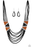 Paparazzi Necklace - Kickin It Outback - Black