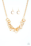 Paparazzi Necklace - Ringing In The Bling -Gold