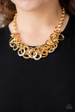 Paparazzi Necklace - Ringing In The Bling -Gold