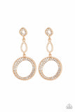 Paparazzi Earring - On The Glamour Scene - Gold