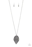 Paparazzi Necklace - Natural Re-LEAF - Black