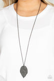 Paparazzi Necklace - Natural Re-LEAF - Black