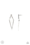 Paparazzi Earring - Point-BANK - White