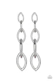 Paparazzi Earring - Street Spunk - Silver