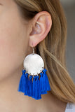 Paparazzi Earring - Tassel Tribute - Blue