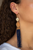 Paparazzi Earring - Lotus Gardens - Blue