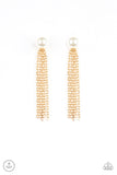 Paparazzi Earring - Rebel Refinement - Gold