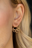 Paparazzi Earring - Completely Surrounded - Gold