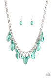 Paparazzi Necklace - Malibu Ice - Green