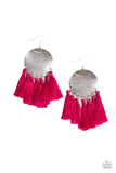 Paparazzi Earring - Tassel Tribute - Pink