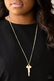 Paparazzi Necklace - The Keynoter - Gold