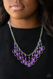 Paparazzi Necklace - Cool Cascade - Purple