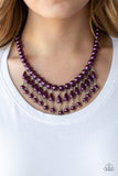 Paparazzi Necklace - Miss Majestic - Purple