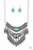 Paparazzi Necklace - Island Queen - Blue