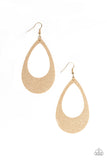 Paparazzi Earring - What a Natural - Gold