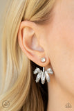 Paparazzi Earring - Stunningly Striking - White