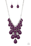 Paparazzi Necklace - Shop Til You TEARDROP - Purple