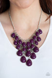 Paparazzi Necklace - Shop Til You TEARDROP - Purple