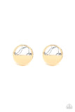 Paparazzi Earring - Marble Minimalist - White