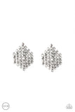 Paparazzi Earring - Vegas Vega - Silver Clip-On