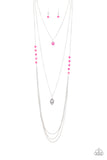 Paparazzi Necklace - The Pony Express - Pink