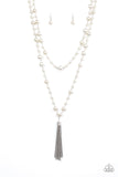 Paparazzi Necklace - Social Hour - White